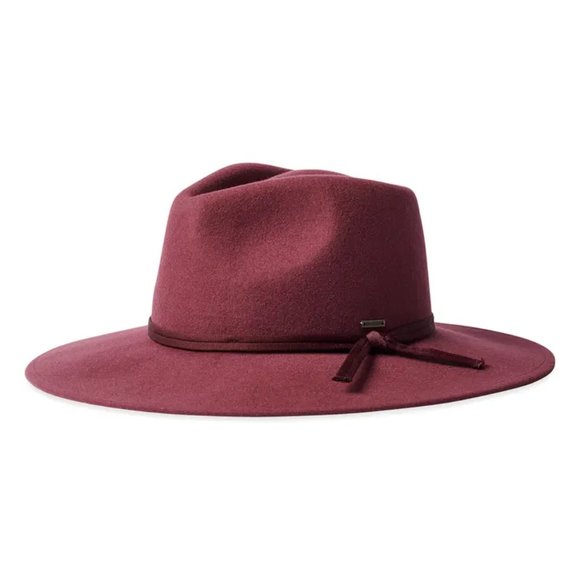 Brixton Joanna Packable Wool Felt Hat Dark Brick Red Brown - XS main image 8
